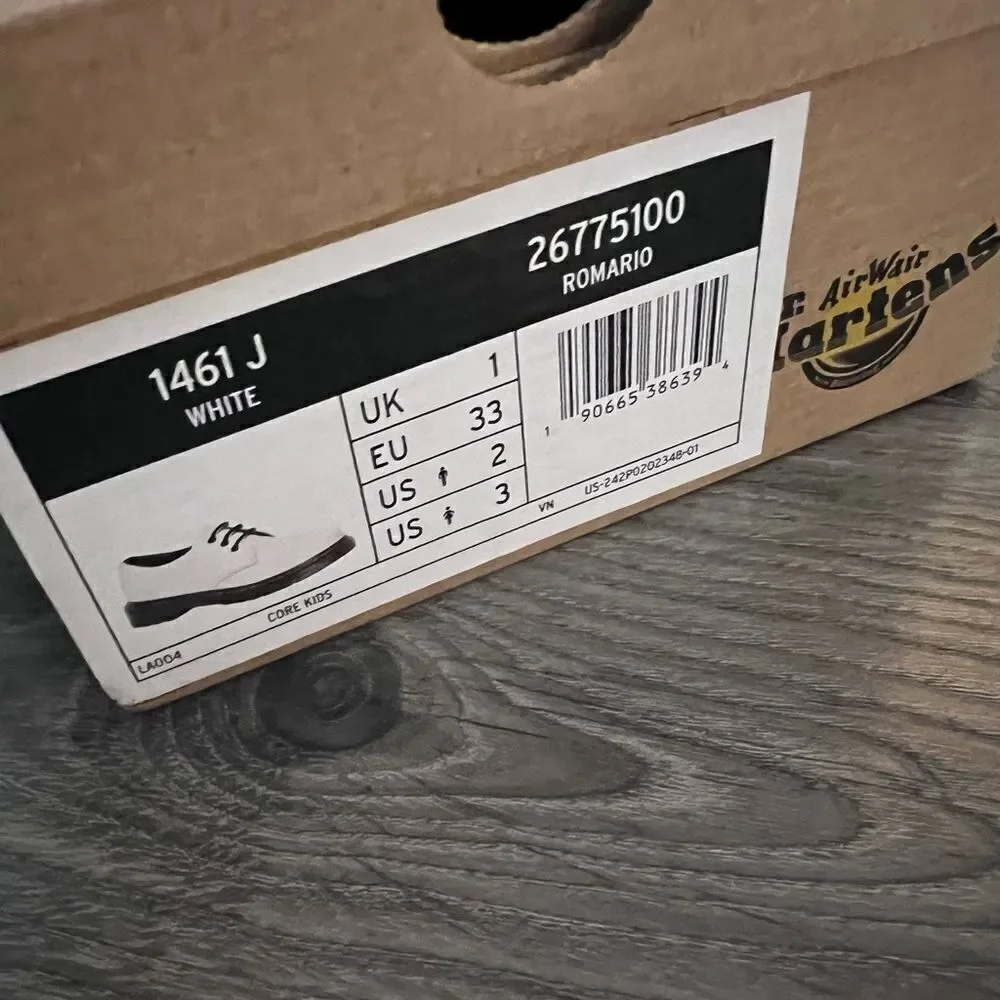 Dr. Martens YOUTH 1461 LEATHER LACE UP SHOES